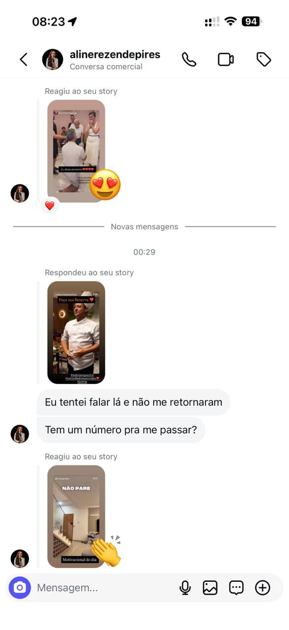 Marcas chegando direto